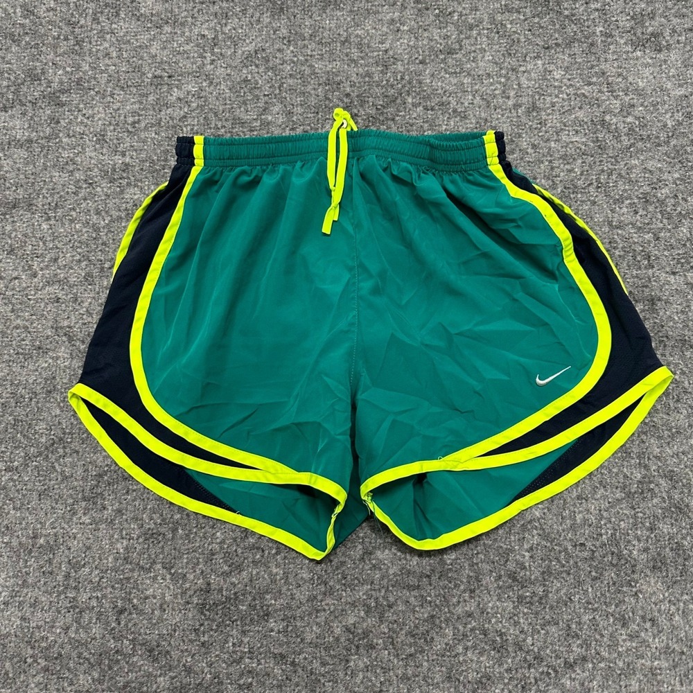 Nike Athletic Shorts Womens Size XS Green Dri-Fit Running Breathable Lightweight